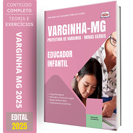 Apostila Prefeitura de Varginha MG 2025 - Educador Infantil