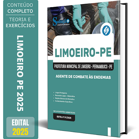 Apostila Prefeitura de Limoeiro PE 2025 - Agente de Combate às Endemias