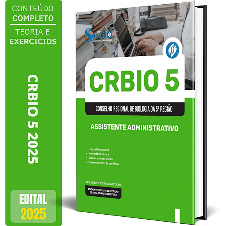 Apostila CRBio 5 2025 - Assistente Administrativo