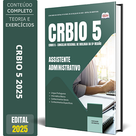 Apostila CRBio 5 2025 - Assistente Administrativo