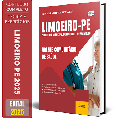 Apostila Prefeitura de Limoeiro PE 2025 - Agente Comunitário de Saúde