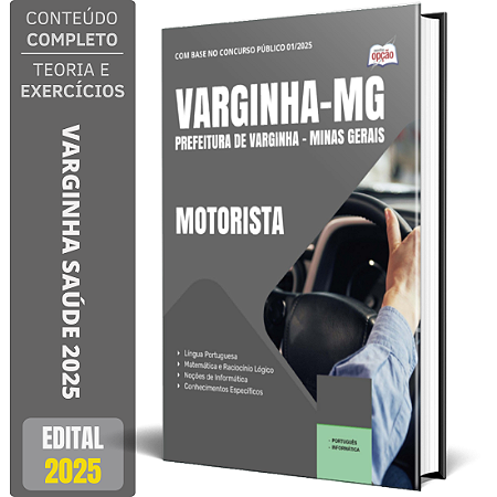 Apostila Prefeitura de Varginha MG 2025 - Motorista