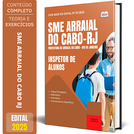 Apostila Prefeitura de Arraial do Cabo  RJ 2025 - Inspetor de Alunos