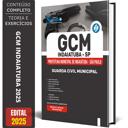Apostila GCM Prefeitura de Indaiatuba SP 2025 - Guarda Civil Municipal