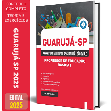 Apostila Prefeitura de Guarujá SP 2025 - Professor de Educação Básica I