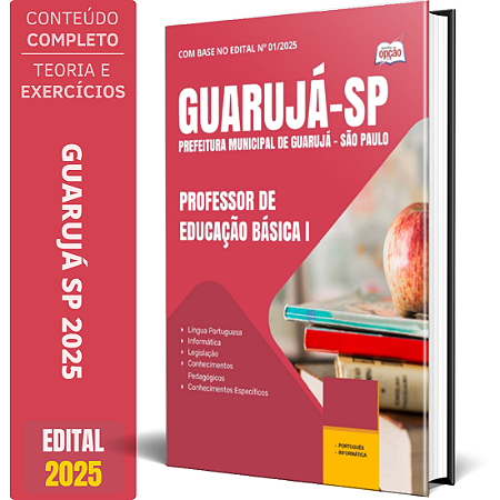 Apostila Prefeitura Guarujá SP 2025 - Professor de Educação Básica 1