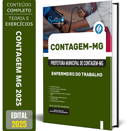 Apostila Prefeitura de Contagem MG 2025 - Enfermeiro do Trabalho