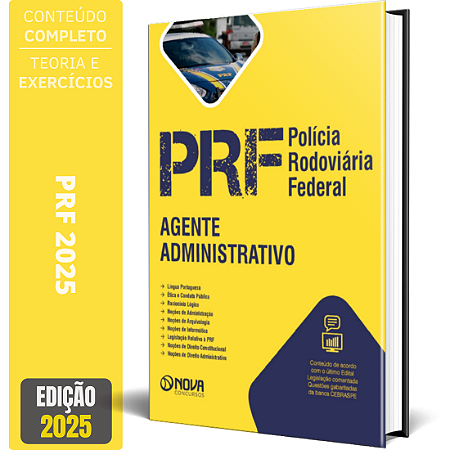 Apostila PRF 2025 - Agente Administrativo