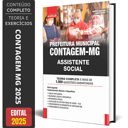 Apostila Contagem Mg 2025 - Assistente Social
