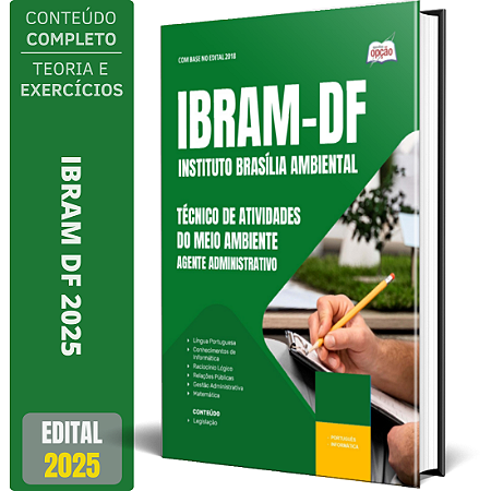 Apostila IBRAM DF 2025 - Técnico de Atividades do Meio Ambiente - Agente Administrativo