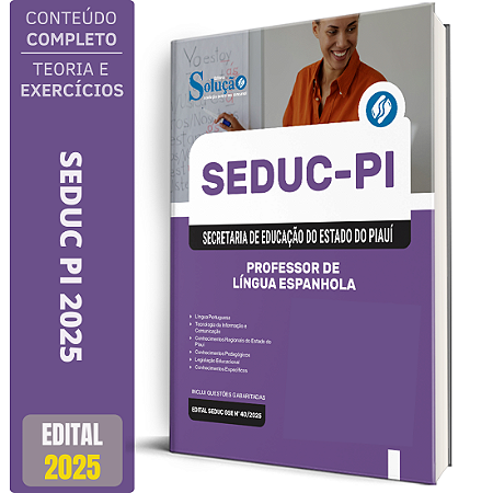 Apostila SEDUC PI 2025 - Professor de Língua Espanhola
