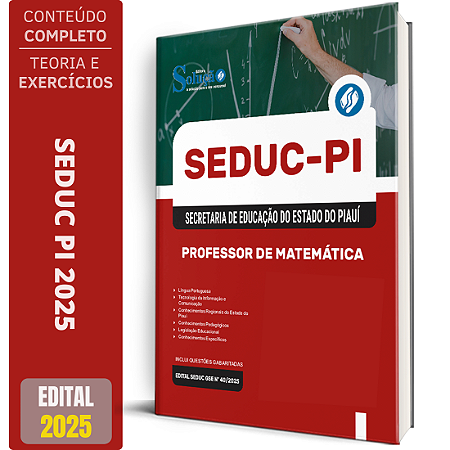 Apostila SEDUC PI 2025 - Professor de Matemática
