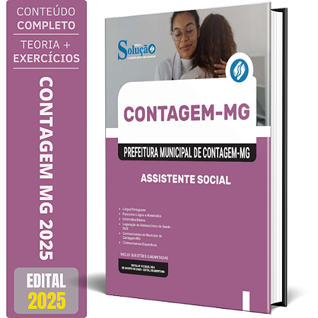 Apostila Prefeitura de Contagem MG 2025 - Assistente Social