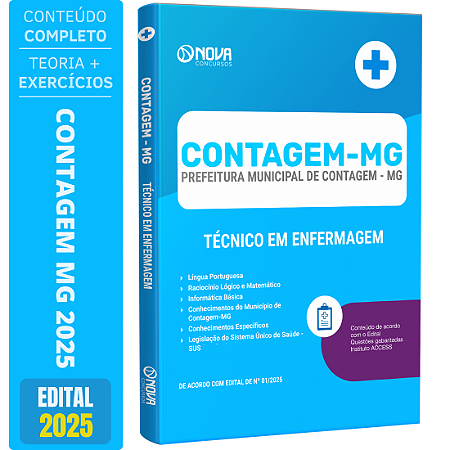 Apostila Concurso Contagem MG 2025 - Técnico em Enfermagem