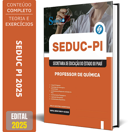 Apostila Concurso Seduc Pi 2025 - Professor De Química