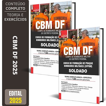 Apostila Concurso CBM DF 2025 - Soldado - Completa