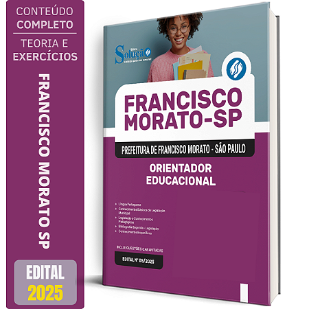Apostila Prefeitura Francisco Morato Sp 2025 - Orientador Educacional