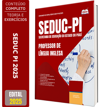 Apostila Concurso SEDUC PI 2025 - Professor de Língua Inglesa