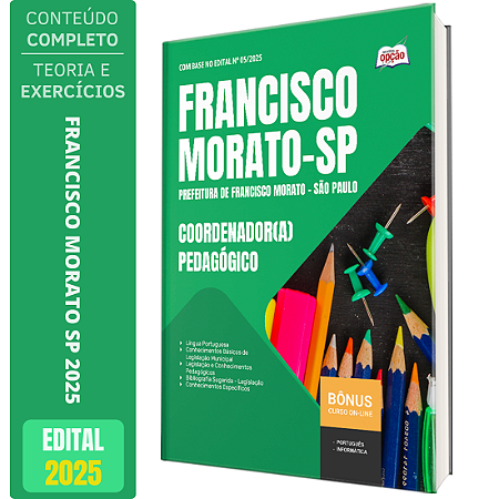 Apostila Prefeitura de Francisco Morato SP 2025 - Coordenador(a) Pedagógico
