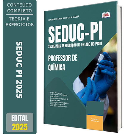 Apostila Concurso SEDUC PI 2025 - Professor de Química
