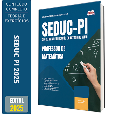 Apostila Concurso SEDUC PI 2025 - Professor de Matemática