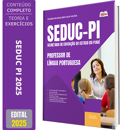 Apostila SEDUC PI 2025 - Professor de Língua Portuguesa