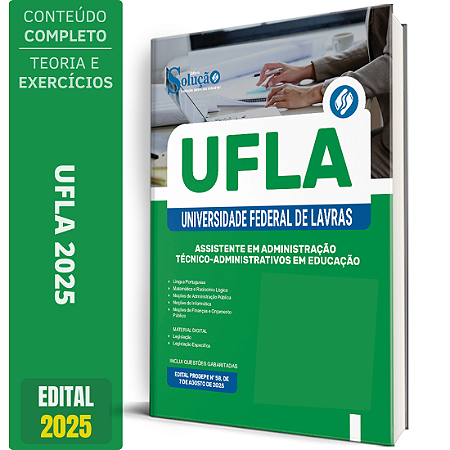 Apostila UFLA 2025 - Assistente em Administração - Técnico-Administrativos em Educação