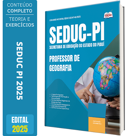 Apostila SEDUC PI 2025 - Professor de Geografia