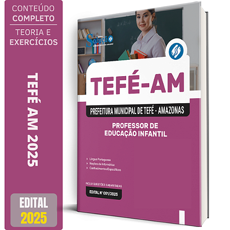 Apostila Prefeitura de Tefé AM 2025 - Professor de Educação Infantil
