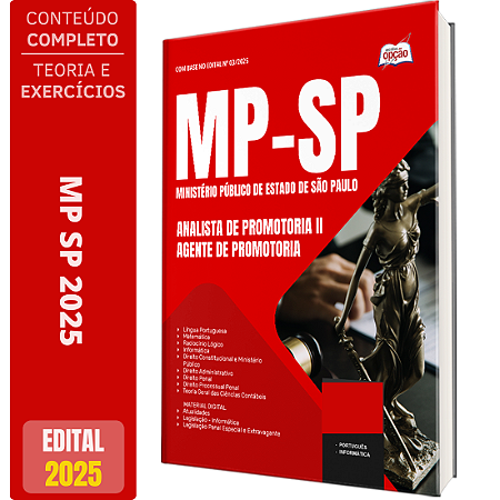 Apostila MP SP 2025 - Analista de Promotoria II - Agente de Promotoria