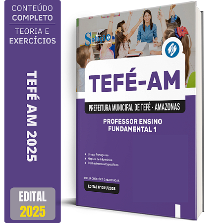 Apostila Prefeitura de Tefé AM 2025 - Professor Ensino Fundamental 1