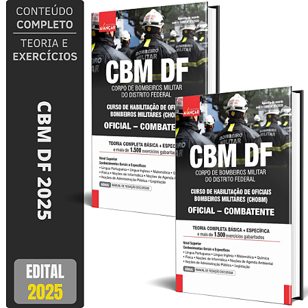 Apostila CBM DF 2025 - Oficial - Combatente - Completa