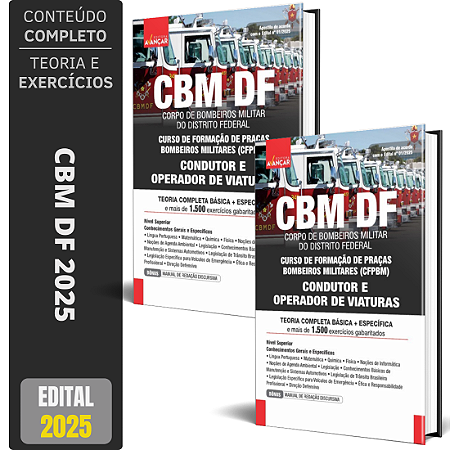 Apostila Soldado CBM DF 2025 - Condutor E Operador De Viaturas