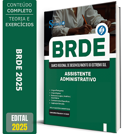 Apostila BRDE 2025 - Assistente Administrativo