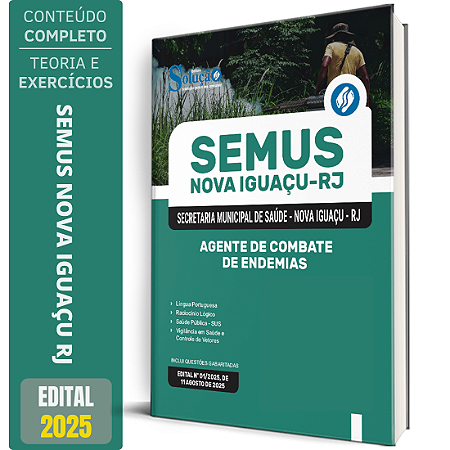 Apostila SEMUS Nova Iguaçu 2025 - Agente de Combate de Endemias
