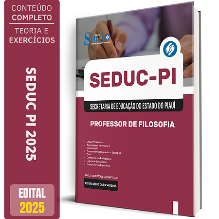 Apostila Concurso SEDUC PI 2025 - Professor de Filosofia
