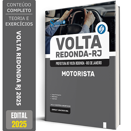 Apostila Prefeitura de Volta Redonda RJ 2025 - Motorista