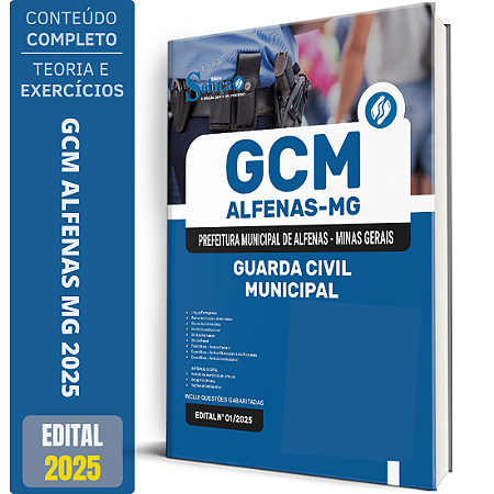 Apostila Prefeitura de Alfenas MG 2025 - Guarda Civil Municipal