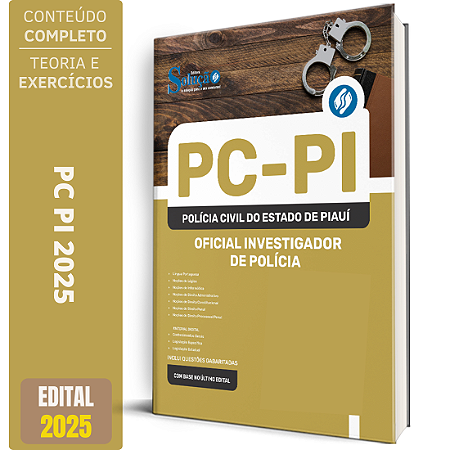 Apostila Concurso PC PI 2025 - Oficial Investigador de Polícia