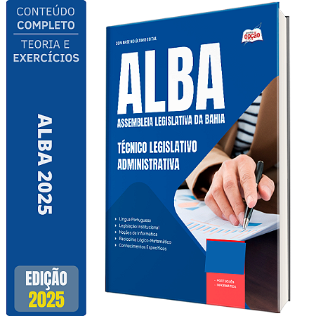 Apostila ALBA 2025 - Técnico Legislativo - Administrativa