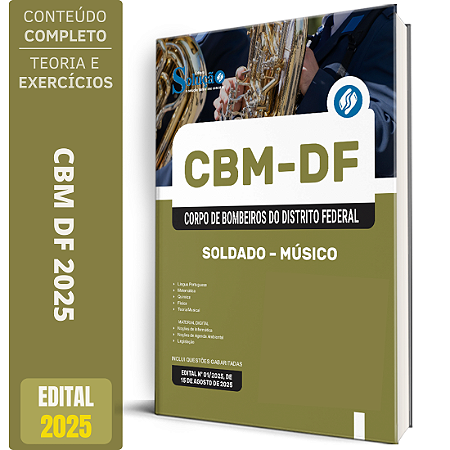 Apostila Concurso CBM DF 2025 - Soldado - Músico