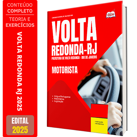 Apostila Concurso Volta Redonda RJ 2025 - Motorista