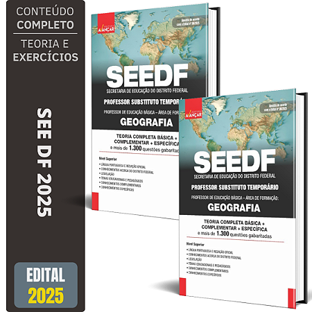 Apostila SEE DF 2025 - Professor Temporário - Geografia