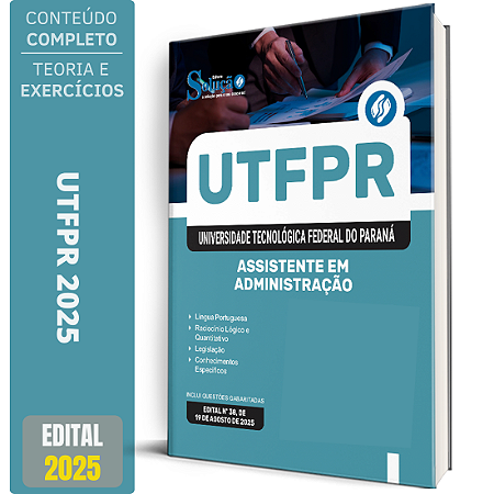 Apostila UTFPR 2025 - Assistente em Administração