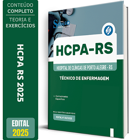 Apostila HCPA RS 2025 - Técnico de Enfermagem