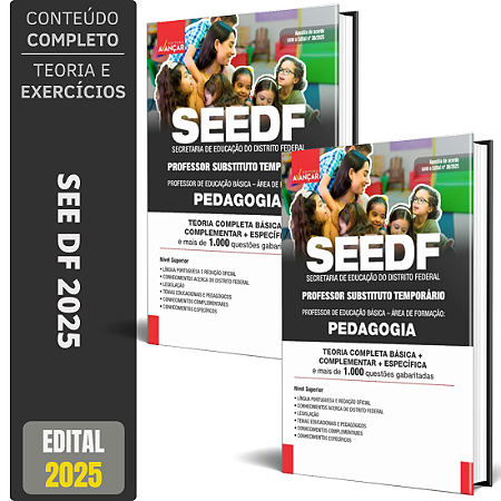 Apostila SEE DF 2025 - Professor Temporário - Pedagogia
