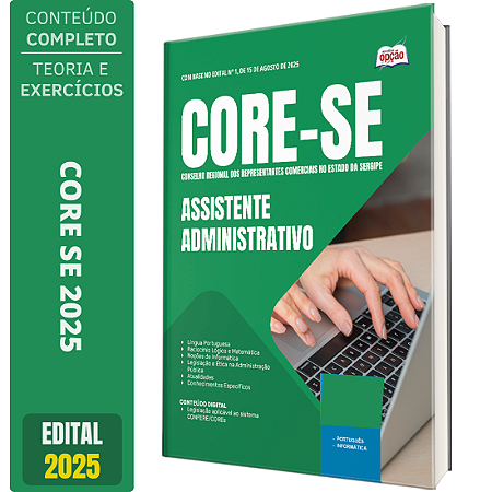 Apostila Concurso CORE SE 2025 - Assistente Administrativo