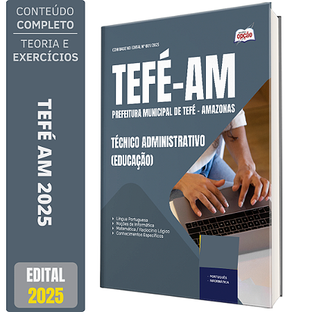 Apostila Prefeitura de Tefé AM 2025 - Técnico Administrativo (Educação)