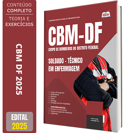 Apostila CBM DF 2025 - Soldado - Técnico em Enfermagem