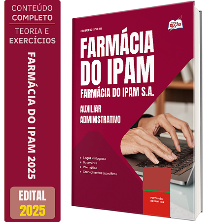 Apostila Farmácia do IPAM 2025 - Auxiliar Administrativo